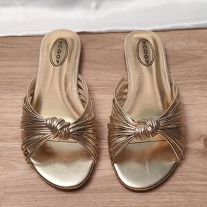 NWT Women's Braided Knot Slide Sandals